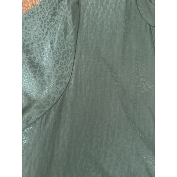 Anthropologie Maeve Tania Dress Green Leopard Print Size Large Brand New Preppy - Picture 4 of 8